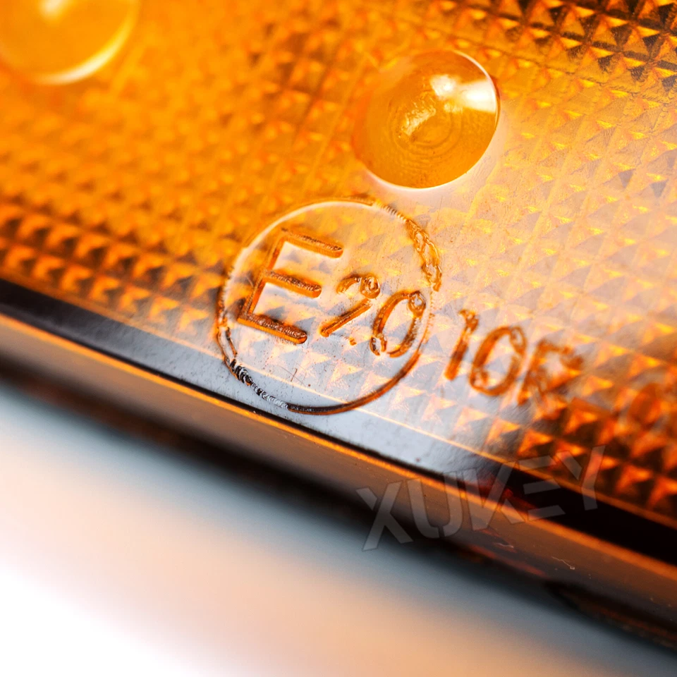 10X 6-LED 12V 24V LKW Seitenmarkierungsleuchte Begrenzungsleuchten Gelb Anhänger - Bild 4 von 4