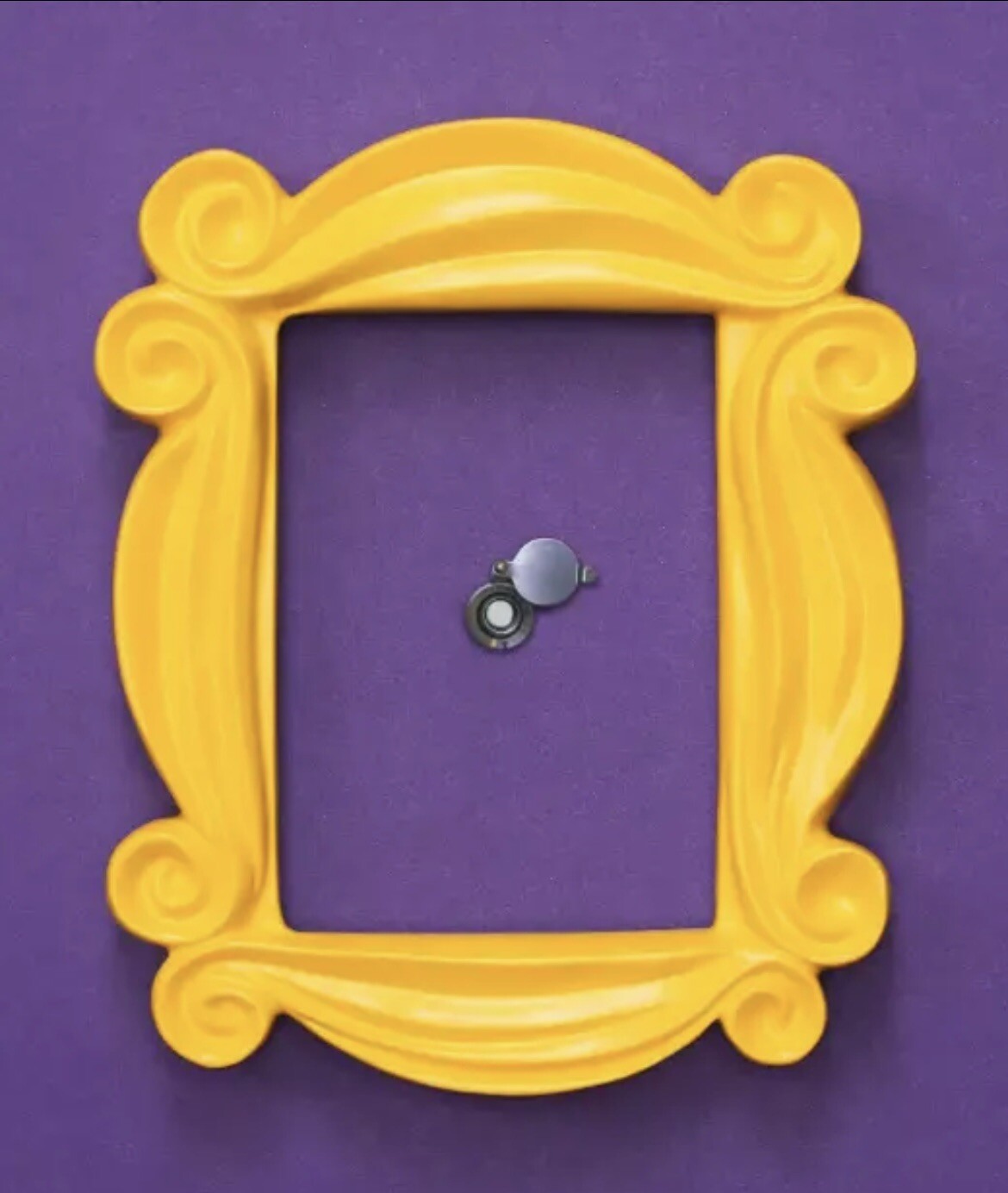 Friends TV Show Peephole Frame Picture Photo Yellow Frame Multiple Uses ...