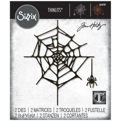 New Tim Holtz ''SPIDER WEB'' Halloween Sizzix Thinlits Cutting Dies 2020