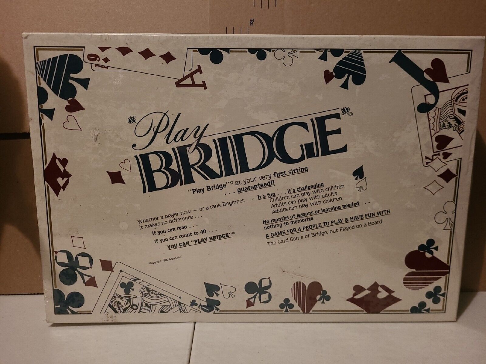 Buy Vintage Play Bridge Board Game 1989 in Sealed Box Never Opened Online  in India 