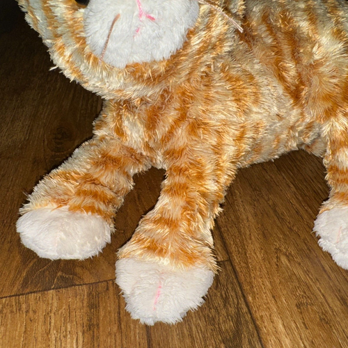 Ty Plüsch Schuster Kätzchen Katze orange gestreift Tabby TySilk Stofftier Plüsch 13 Zoll - Bild 4 von 8
