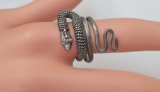 VINTAGE STERLING SNAKE DESING WRAP RING SIZE 8