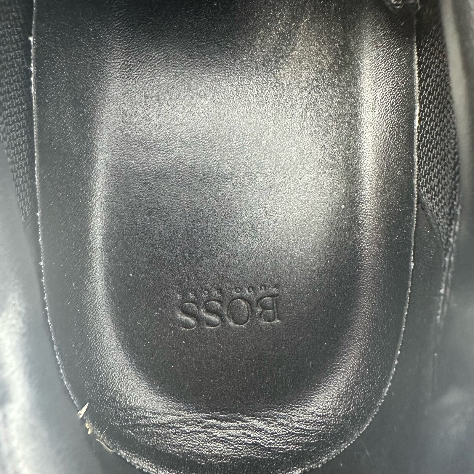 Hugo Boss 50388431 Black Sneakers Shoes Lace up Mens Size EU 46 US 