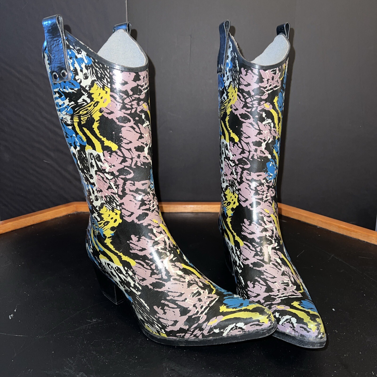 Nomad Waterproof Cowboy Rain Boots in Size 8-image