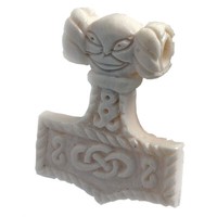 Thorhammer Knochen AnhäNger Schmuck Wikinger Viking