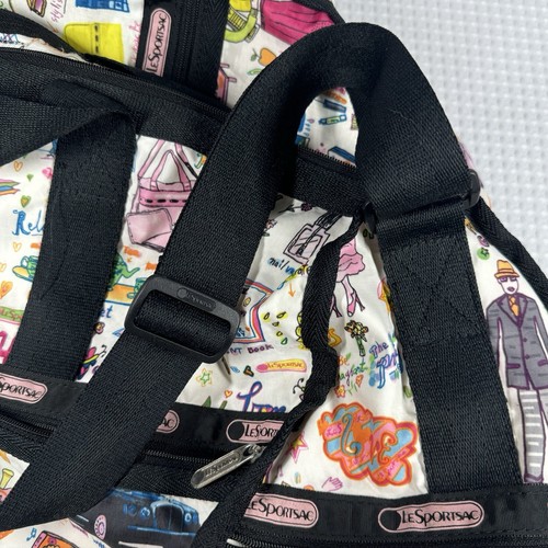 Borsone LeSportsac Sara Schwartz Girly Large Deluxe Weekender USA leggi - Foto 3 di 23