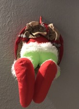 Christmas Burlap Felt Wreath The Grinch Stole Christmas Garland Door Wall Decor