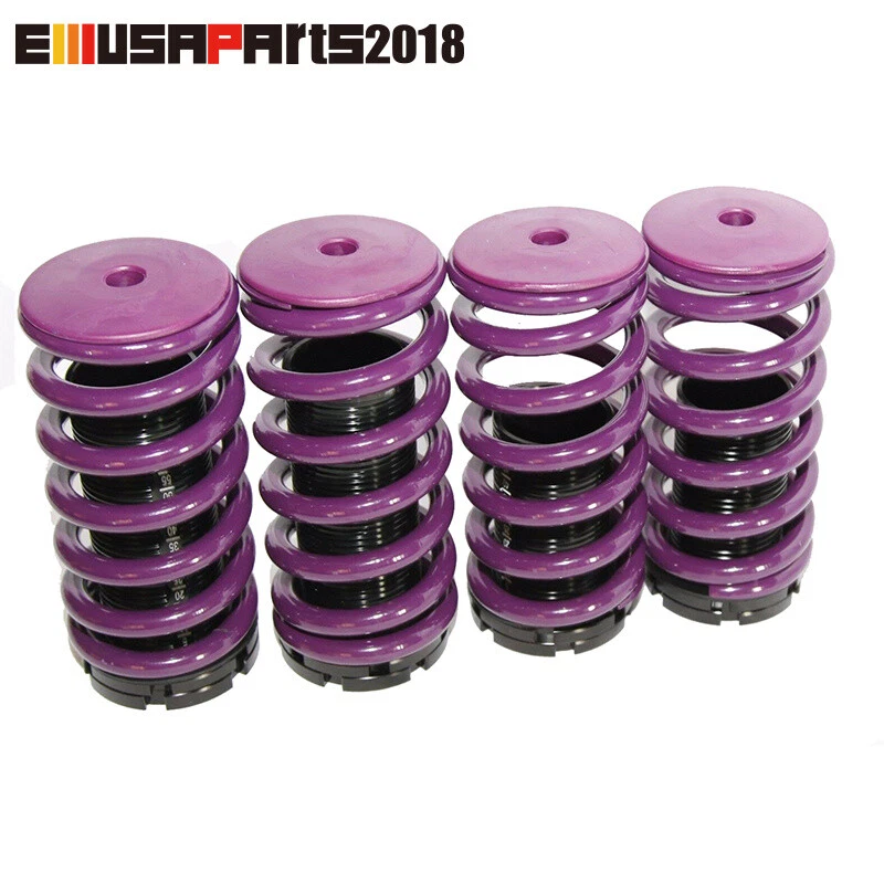 Juego de muelles helicoidales reductores para Honda Civic 88-91/92-95 PÚRPURA/NEGRO Foto 2 de 4
