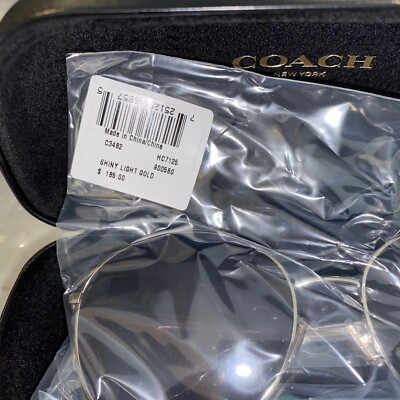 Coach Lia Round Sunglasses Color Shiny Light Gold C3482 COACH® | Lia Round Sunglasses main image 4