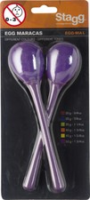 Maracas Pair , Plastic Ovate with Handle, 25 Grams, Color Purple