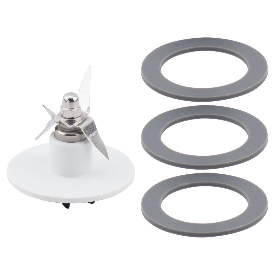 Cuisinart SPB-456-2 Blender Blade Replacement, White + 3 Blade Gaskets SPB-562-3