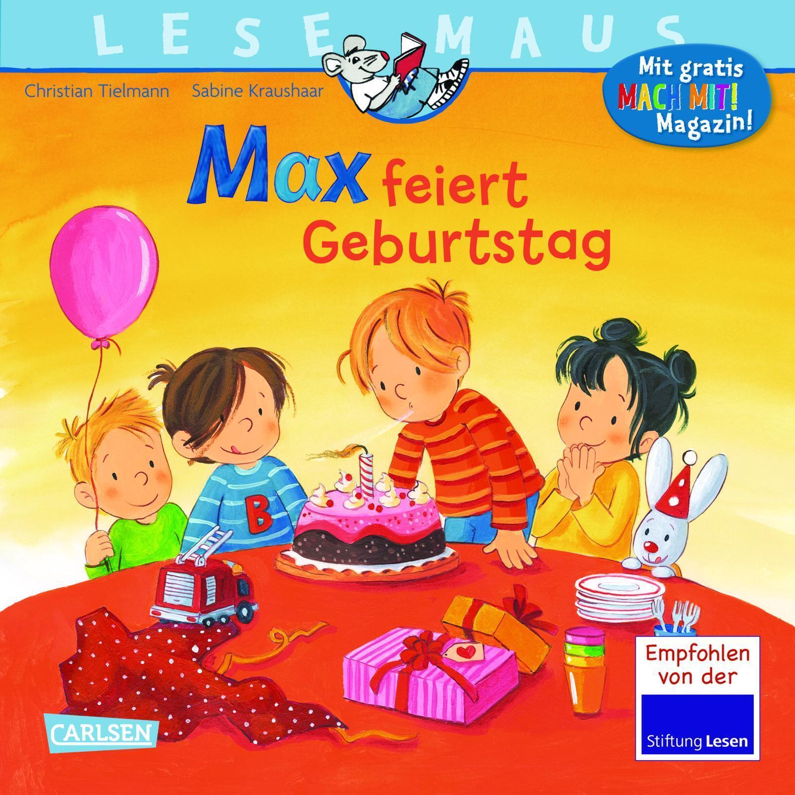Thumbnail - Lesemaus 21: Max Feiert Geburtstag | Christian Tielmann | Taschenbuch