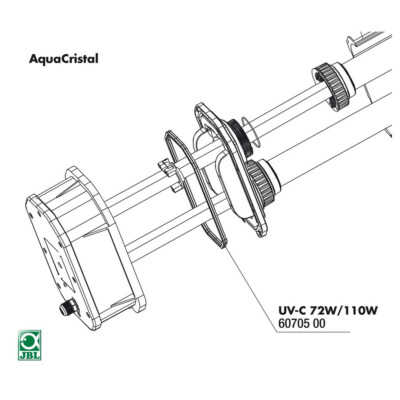 JBL Ersatzteil Profildichtung für AquaCristal UV-C 72/110 W Zubehör