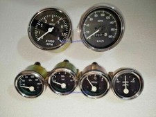 Smiths Replica Kit-Elec Temp Oil Fuel AmpGauge+ Speedo 0-180KMH+8000RPM 85mm BC