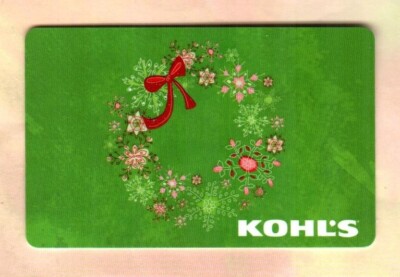 KOHL'S Floral Christmas Wreath ( 2011 ) Gift Card ( $0 )