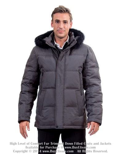 Mens Down Coat / Jacket / Parka w 