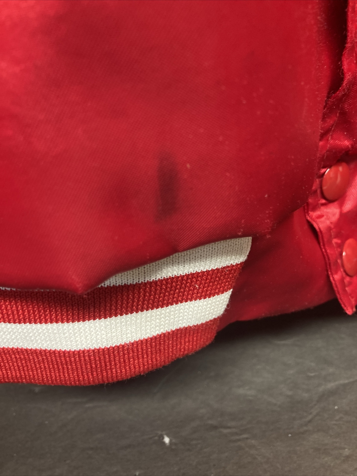 Vintage Swingster  Patch Snap Red Jacket Size Men… - image 6