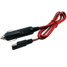Car Cigarette Lighter Plug Battery Charger to SAE Adapter Charging Cable 14AWG