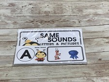 Lady Bug - Themed Learning Centers - Laminated Same Sounds Letter  Pictures