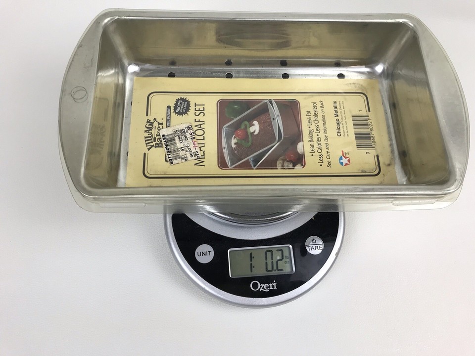 VTG Chicago Metallic Aluminum Bread Loaf/Meatloaf Pans Set 9x5 In USA