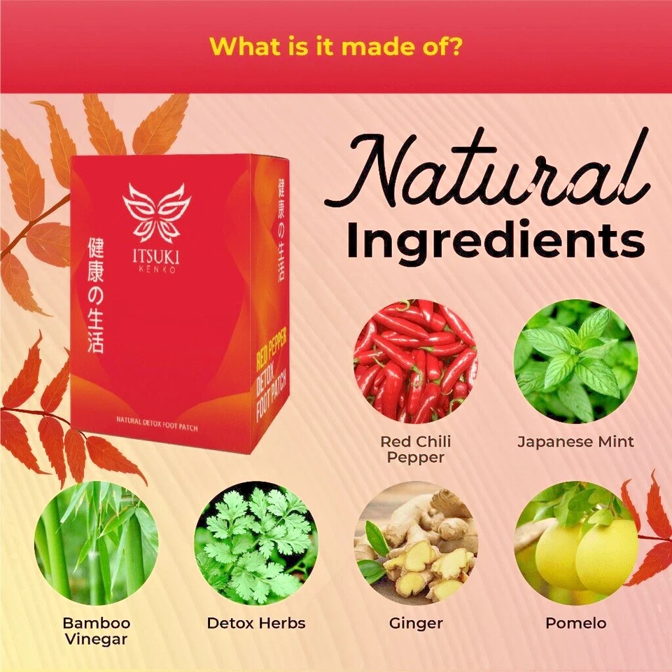 100% Authentic - Itsuki Red Pepper Lose Weight Naturally Foot Patch - Image 2 of 4