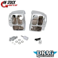 Chrome Handlebar Switch Housing Kit for '96 - '07 FLHR w/o Cruise & 96-03 XL