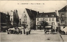 Old postcard ARGENTAN-Place du Marché (29518)