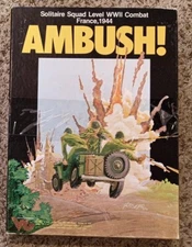 AMBUSH! Victory Games Solitaire Avalon Hill SPI 1983 Unpunched New! WW2