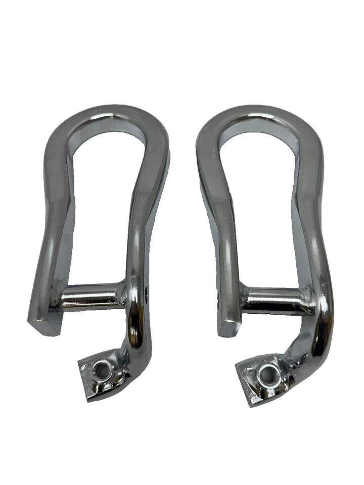 GM Chrome Tow Hooks Set For 2015-2019 GMC Sierra 2500 HD 3500 HD 84072464 NEW - Image 4 of 4
