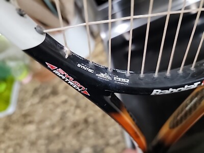 Babolat Pure Storm Team Tennis Racket Racquet Black Orange Zylon