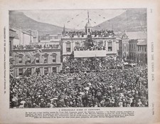 1900 Druck Boer War Town Hall Capetown