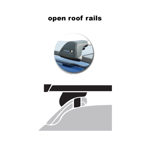 Thule WingBar EVO Roof rack for VW Golf VII Alltrack Combi Type BA5