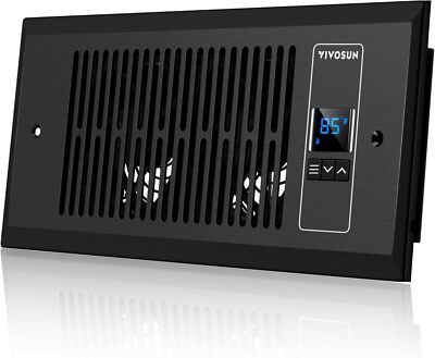 VIVOSUN 4''×10'' Quiet Register Booster Fan 10-Speed Cooling & Heating