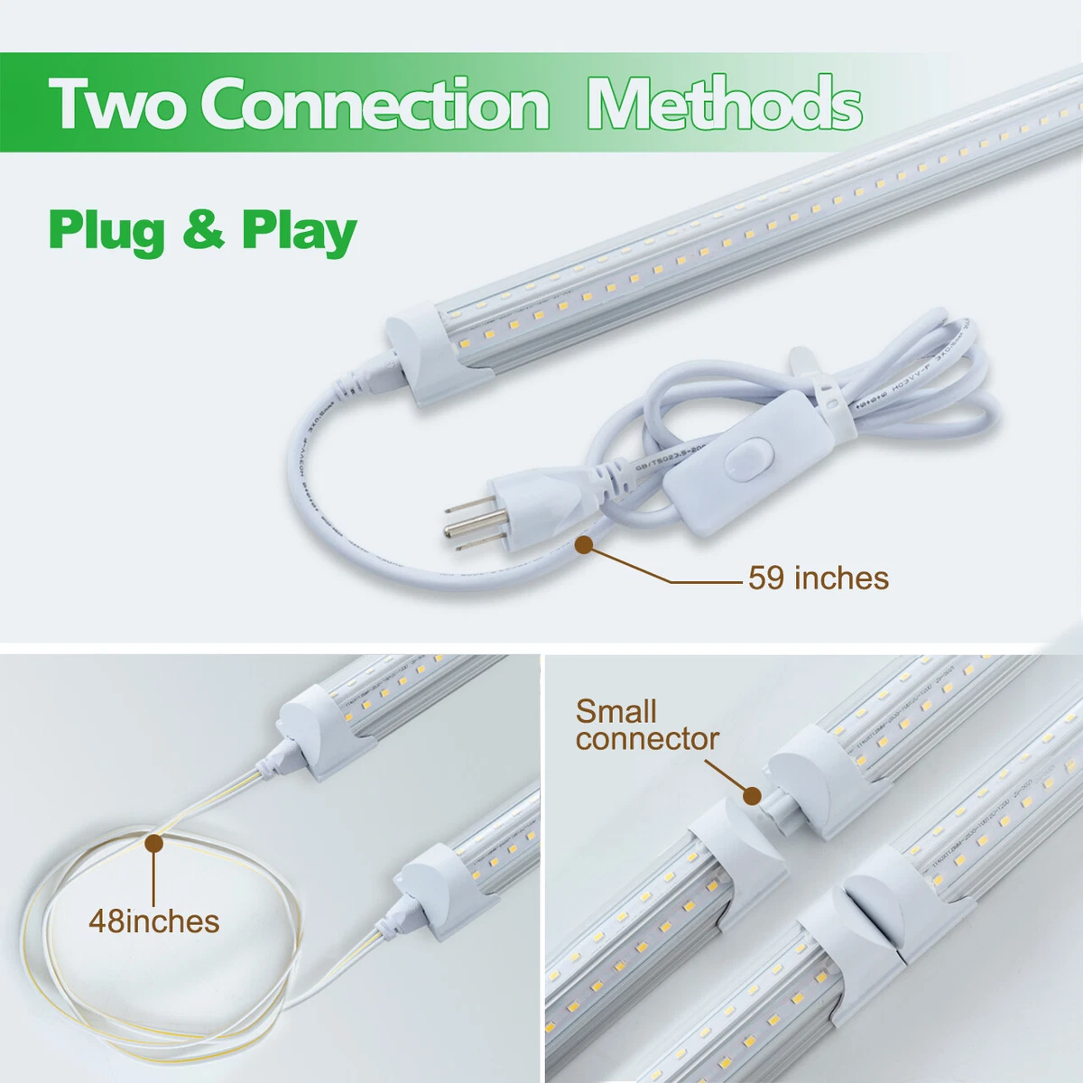 4ft led 2024 linkable shop light