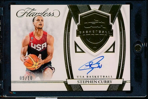 2022 Panini Flawless Stephen Curry Gold USA Auto Autograph /10