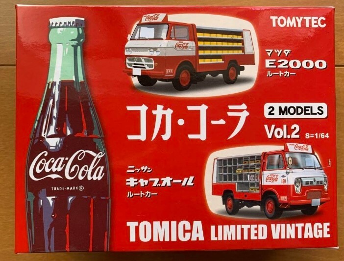 Tomica Limited Vintage Coca Cola vol.2 Mazda E2000 & Nissan Caball 