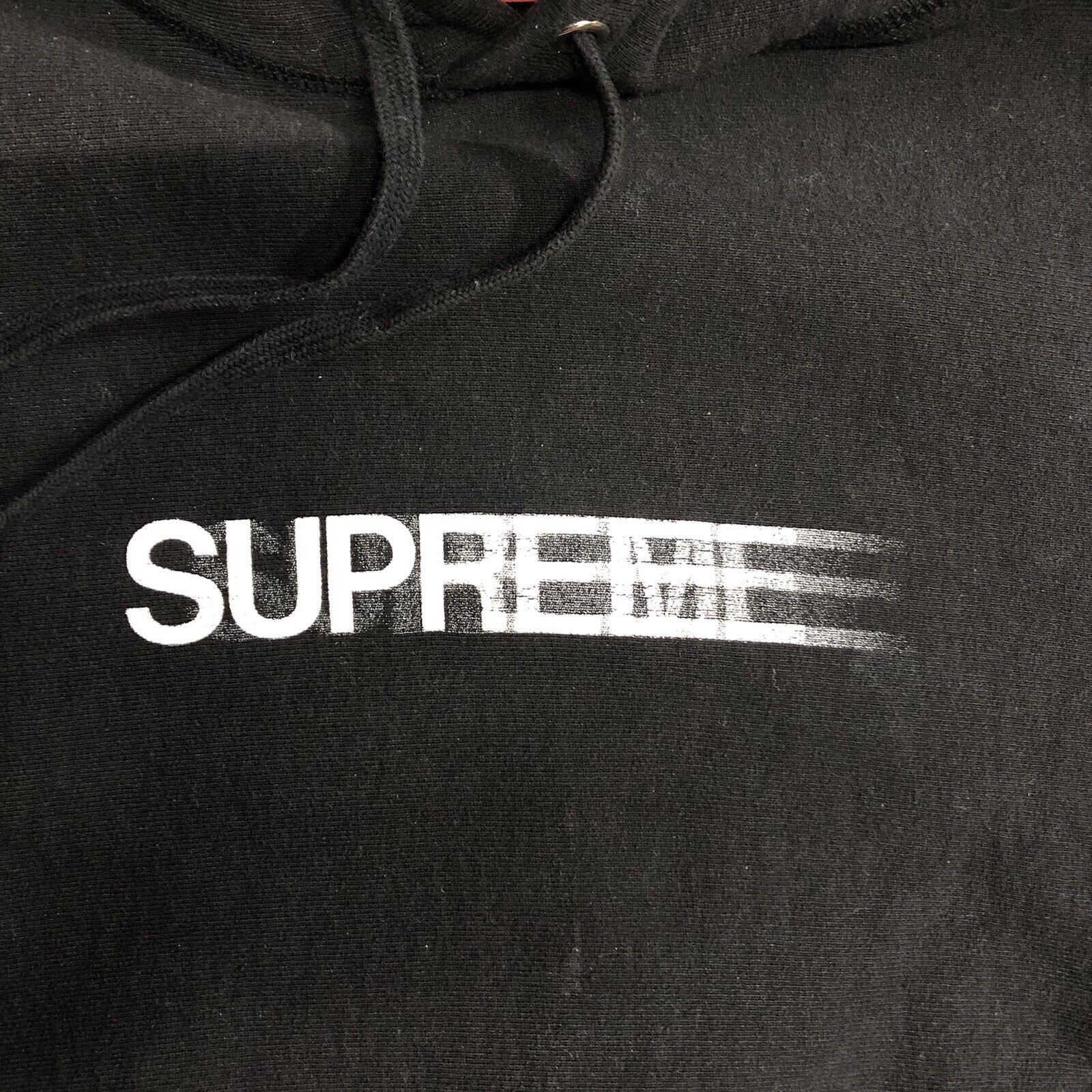 Supreme Motion Logo Hoodie Black Hooded Sweatshirt Si… - Gem