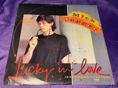 Mick Jagger of The Rolling Stones - Lucky in Love - Vinyl Record 12'' Single 1985