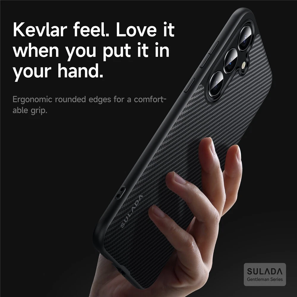 Magnetic Carbon Fiber Pattern Leather Case For Samsung S25 S25 Ultra Back Cover - Picture 7 of 27