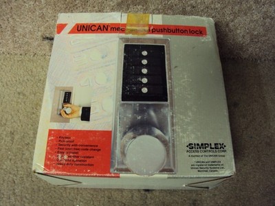 NOS  Dormakaba Unican/Ilco Kaba Simplex 1021 1000 Pushbutton Lock