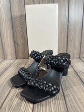 A New Day Women's Basil Heels Braided Black Size 6 NIB