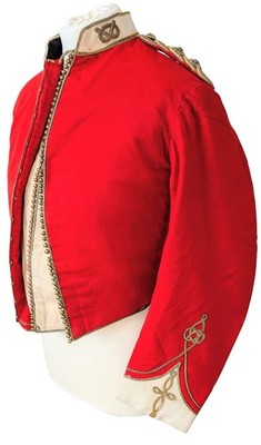 Victorian South Staffordshire Scarlet Undress Shell Jacket & Waistcoat #B