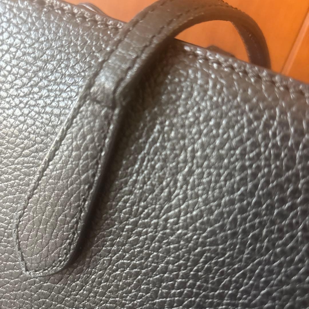 GUCCI Tote Bag A4 Size Black Leather Used Authentic Ladies Fashion thumbnail 10