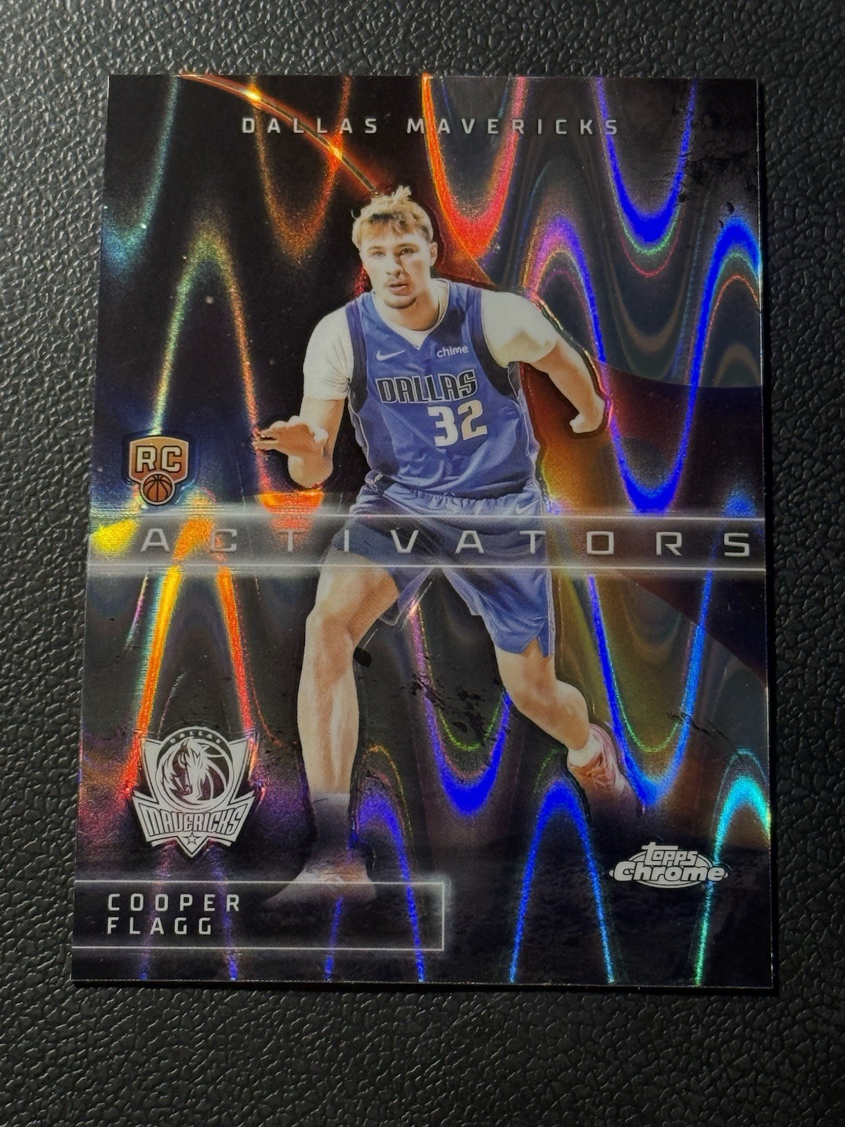2025 Topps Chrome COOPER FLAGG Activators RAYWAVE REFRACTOR Mavericks Rookie