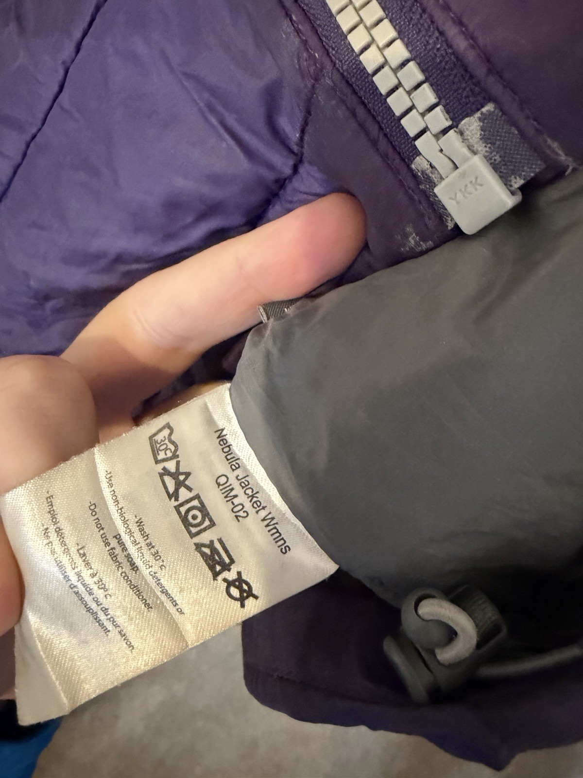 Rab Nebula Women’s Jacket UK 12 Large Purple Light Signs of Wear image 6