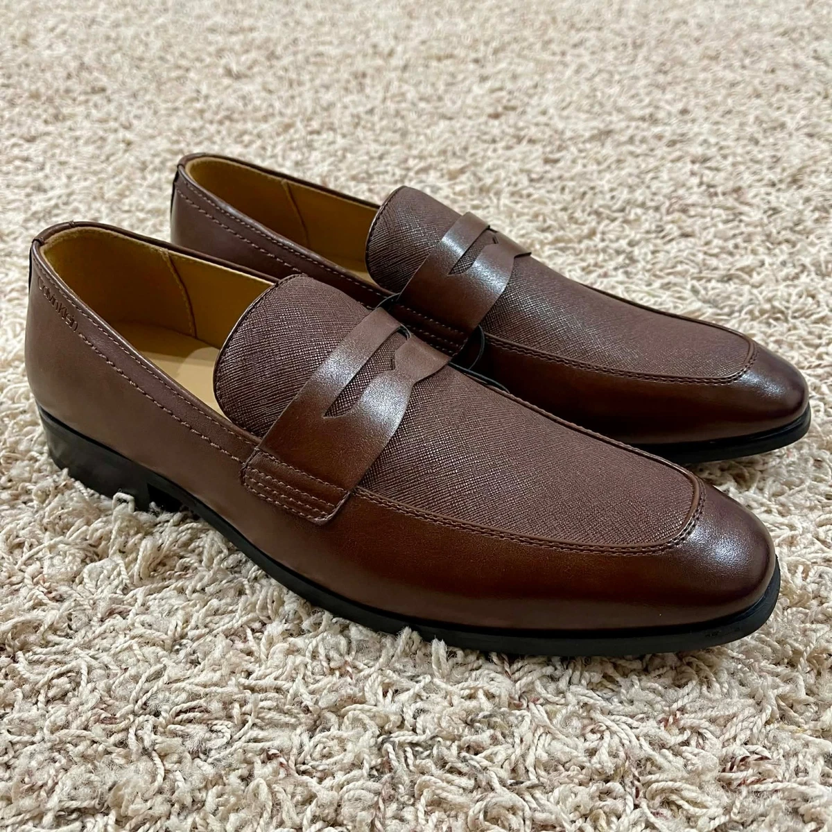 calvin klein men's dress shoes brown Calvin Klein Men's Channer Dress Shoes