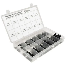 KERR LAKESIDE SHCS637 CapScrewAssort.,In,Black Oxide,170pcs 13E070