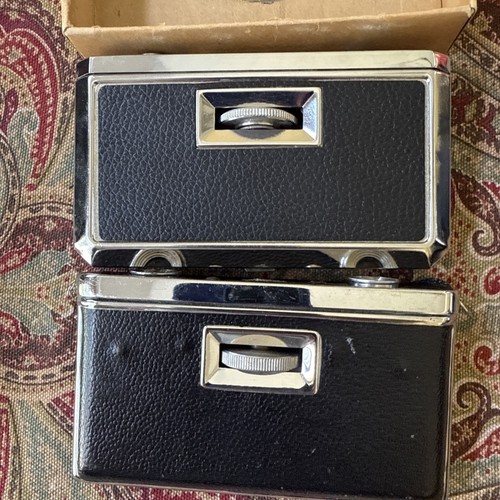 2 X Vintage Focal Folding Opera Sports Birding Glasses Black With Box Binoculars - Picture 2 of 5