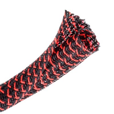 CrocSee 25ft 1/2in Braided Cable Sleeve - Self-Wrapping Split Loom