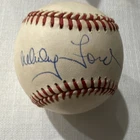 HOF Whitey Ford Signed Official American League Baseball Ball Nov. 21, 1993
